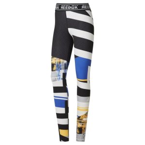 Legginsy Damskie Reebok WOR Meet You There Engineered Kolorowe PL 46UXDOE